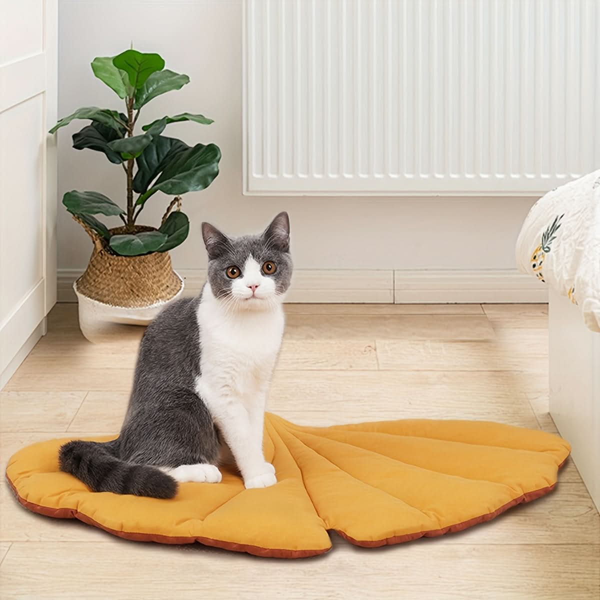 Leaf Soft Cotton Pet Cushion Mat