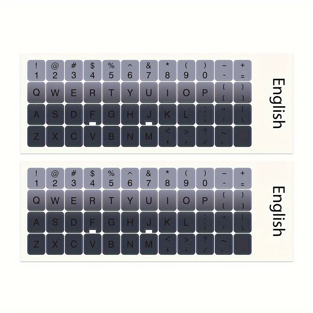Pack of 2 Vibrant Universal Keyboard Stickers