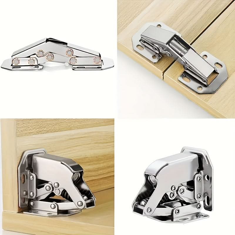 10-Pack Concealed Corner Folding Cabinet Hinges