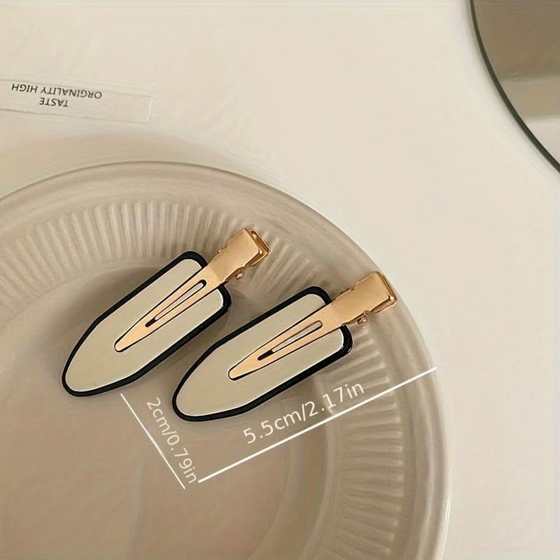 4-Piece Retro Metal Hairpin Set - Minimalist Hair Clips for Women