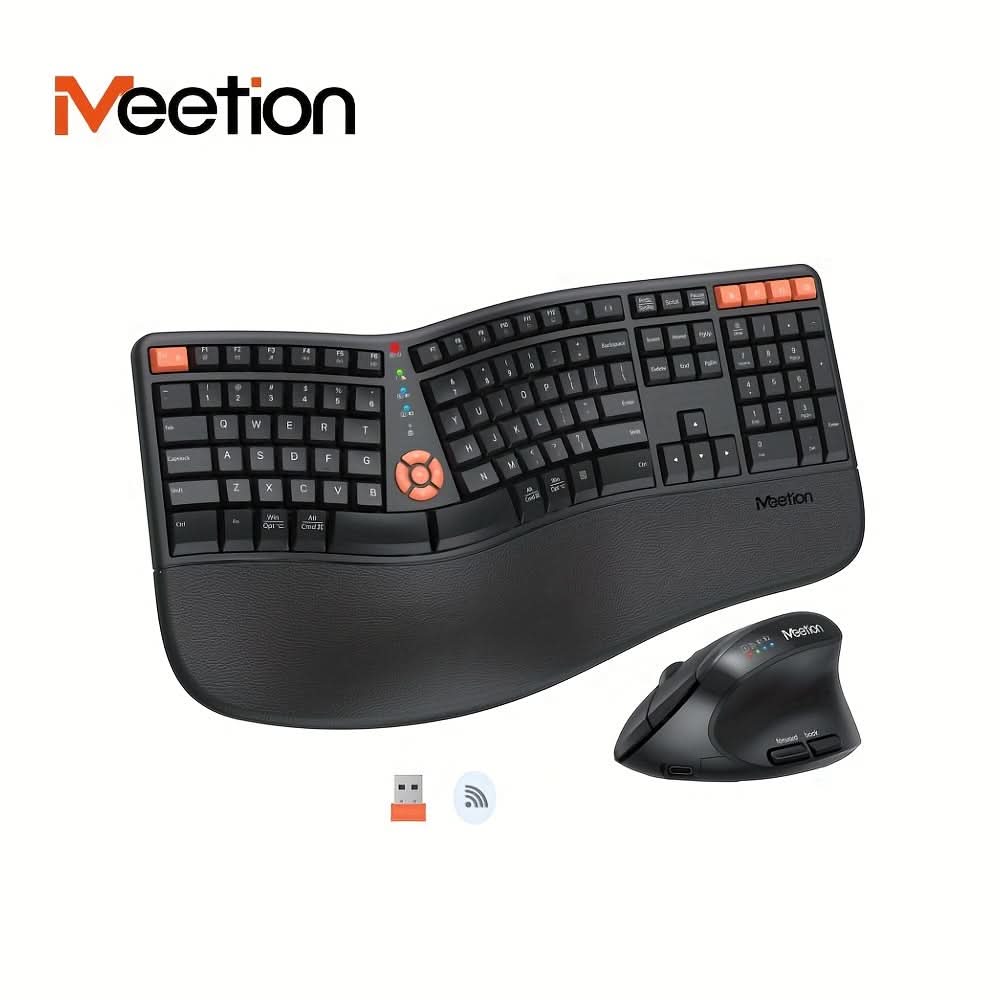 Wireless Keyboard and Mouse Combo – Silent Bluetooth Keyboard & USB Mouse