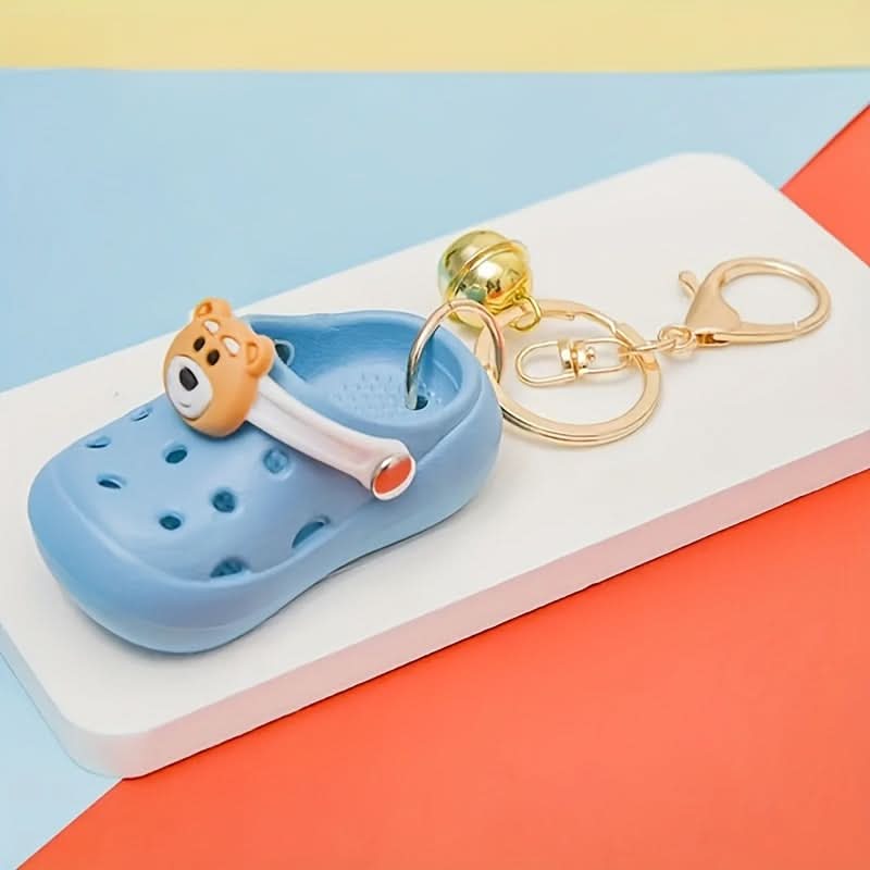 Grefay PVC Cartoon Bear Shoe Keychain Charm