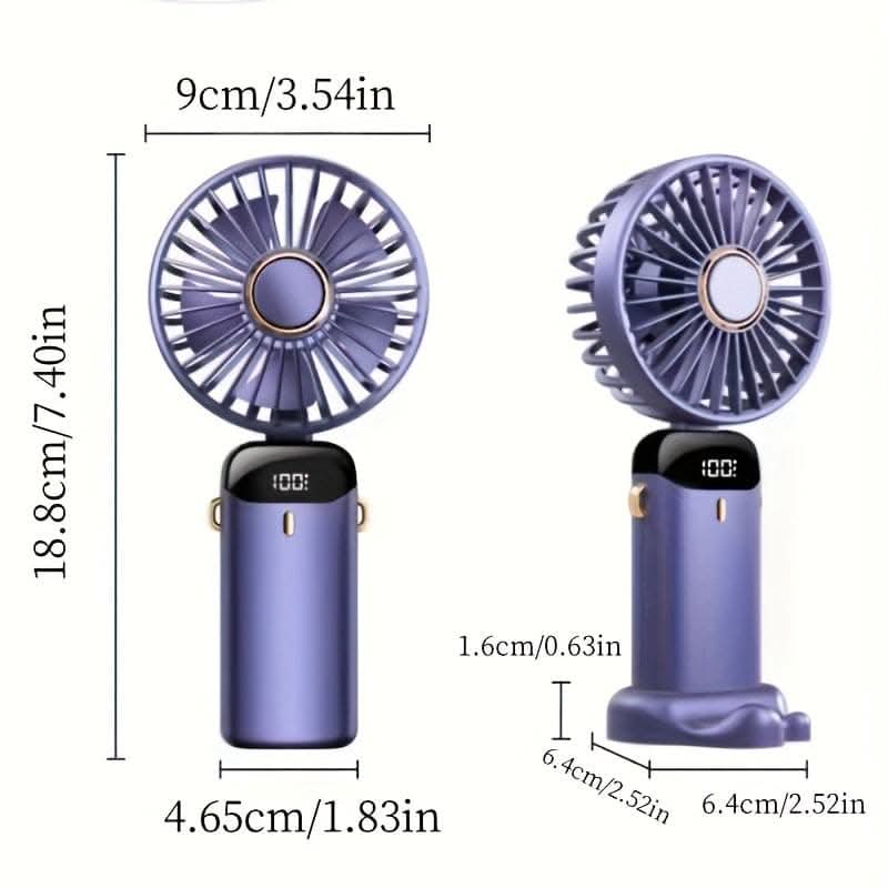 Portable Mini Fan with LED-USB Folding