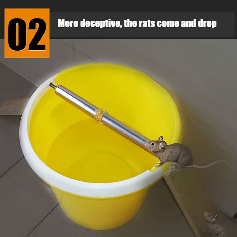 Stainless Steel Roller Mouse Trap – Reusable, No Electricity, Easy Installation