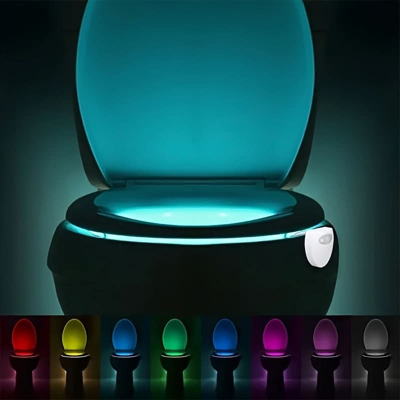 Motion Sensor LED Toilet Night Light, 16 Colors