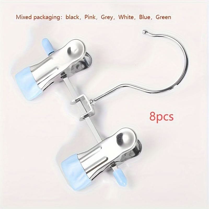 8-Pack Stainless Steel Pants Hangers