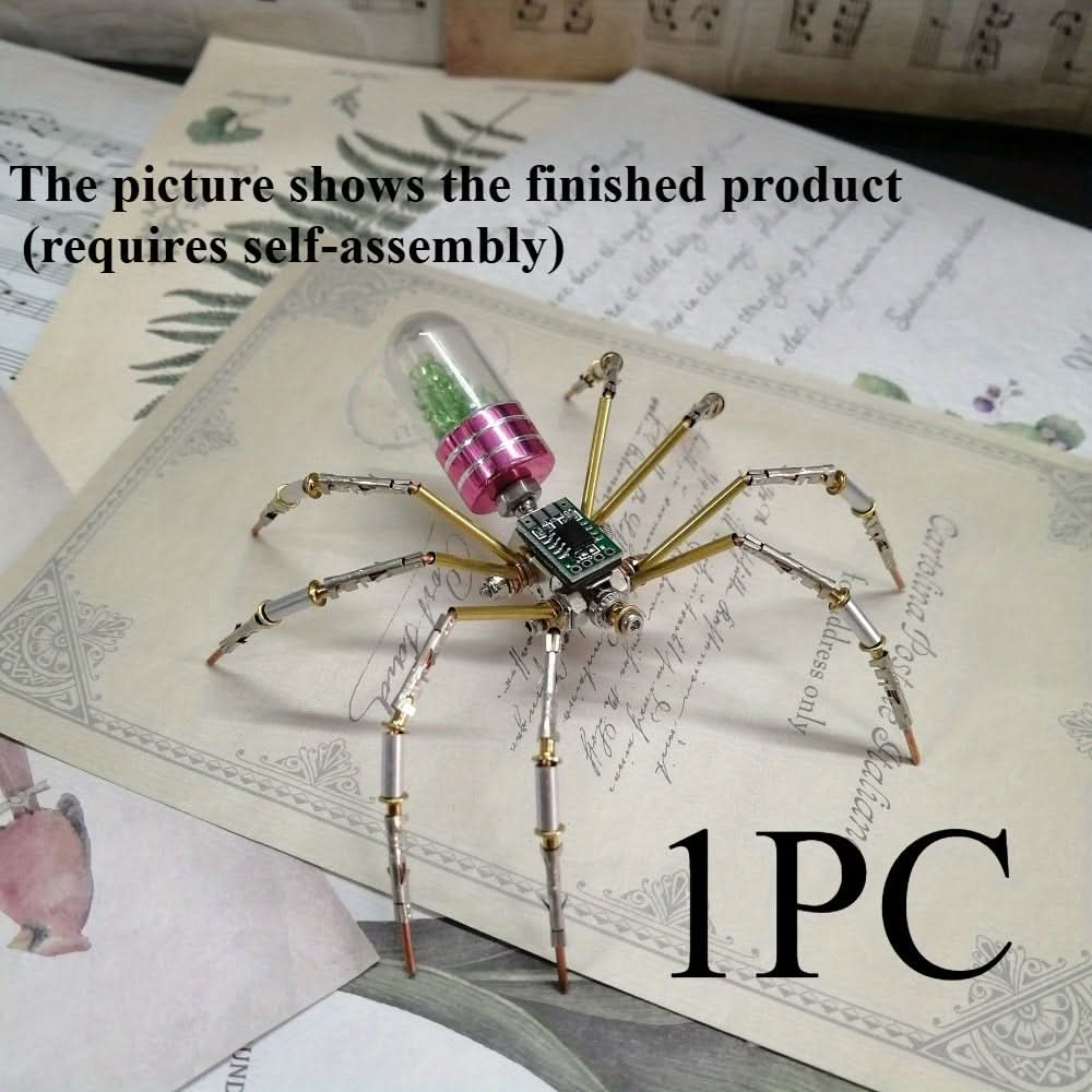 3D Metal Steampunk Mechanical Spider DIY Craft Kit