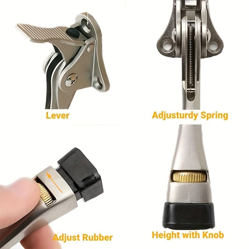 3-Pack Heavy-Duty Kickdown Door Stoppers