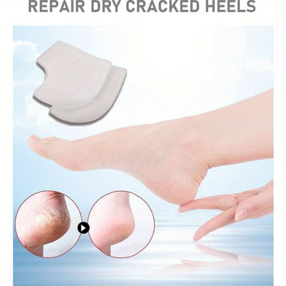 3 Pairs Silicone Heel Protectors – Moisturizing & Cushioned Support