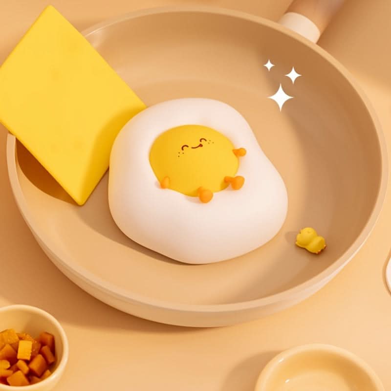 Cute Cartoon Egg Night Light – Dimmable LED Lamp with Timer & USB Charging
