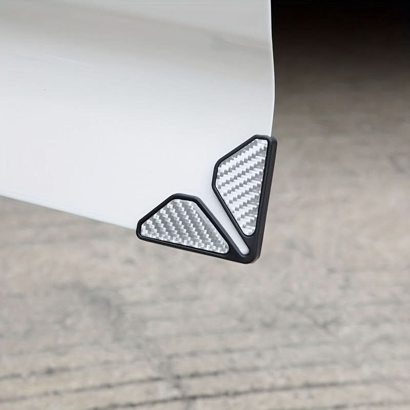 Universal Carbon Fiber Car Door Guard Stickers – Reflective Anti-Collision