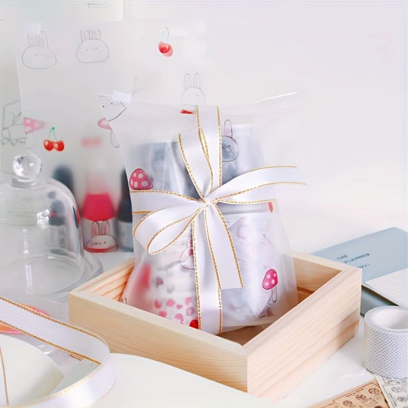 10PCS Fashionable Zipper Storage Bags - Fun Prints & Secure ZipLock