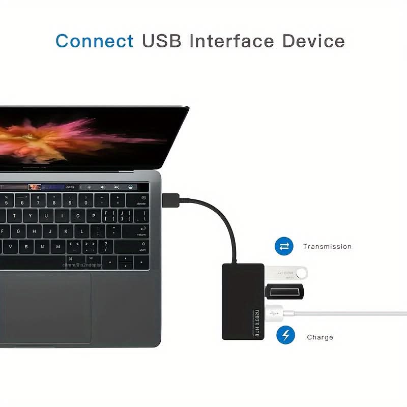 USB 3.0 4-Port High-Speed Charging Hub