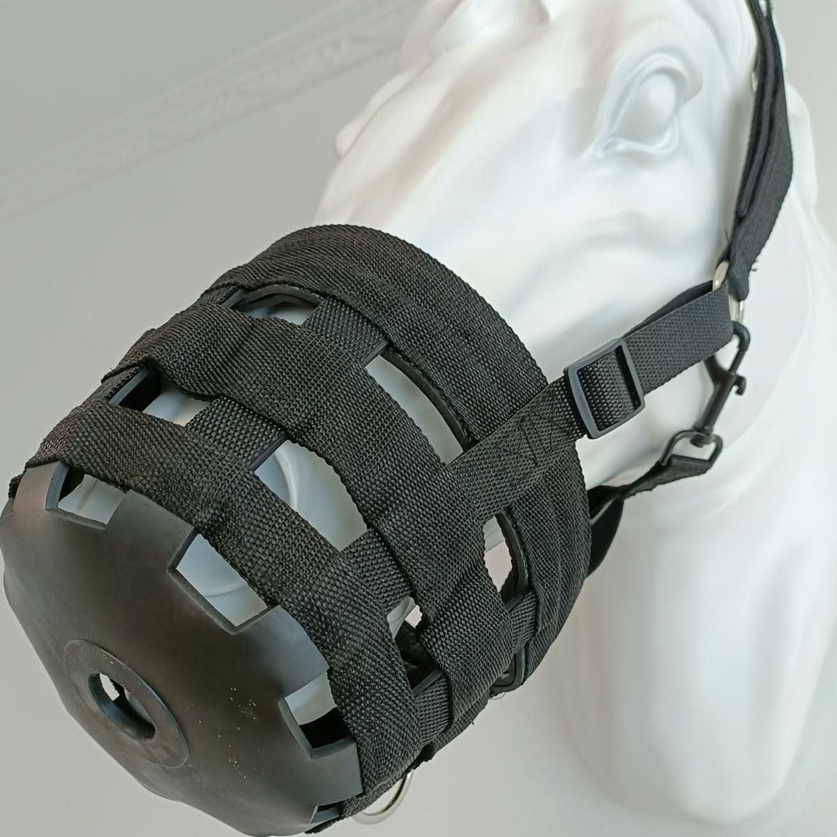 Adjustable Horse Face Mask with Anti-Bite Muzzle