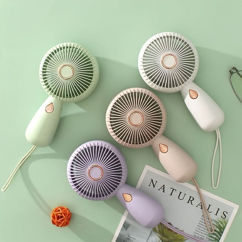 Mini USB Rechargeable Personal Cooling Fan – Wearable & Portable with Cord