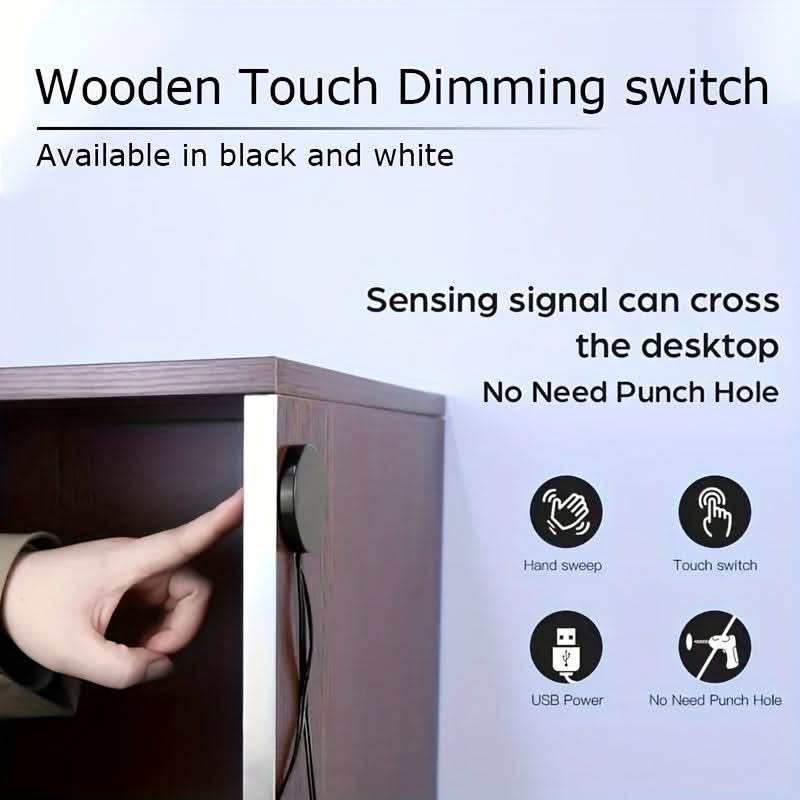 USB-Powered Smart Touch Sensor Switch for Wood