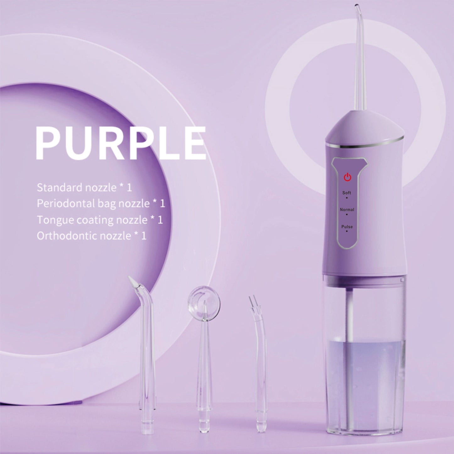 Cordless 4-in-1 Water Flosser – USB Rechargeable