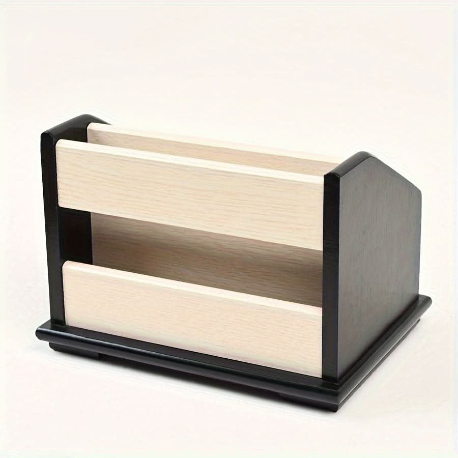 Wooden Desk Organizer with Drawers, Multifunctional