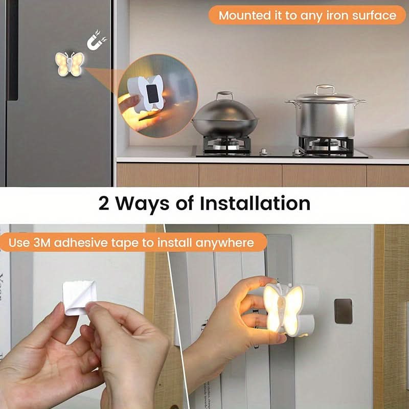 Smart Butterfly LED Night Light with Motion Sensor
