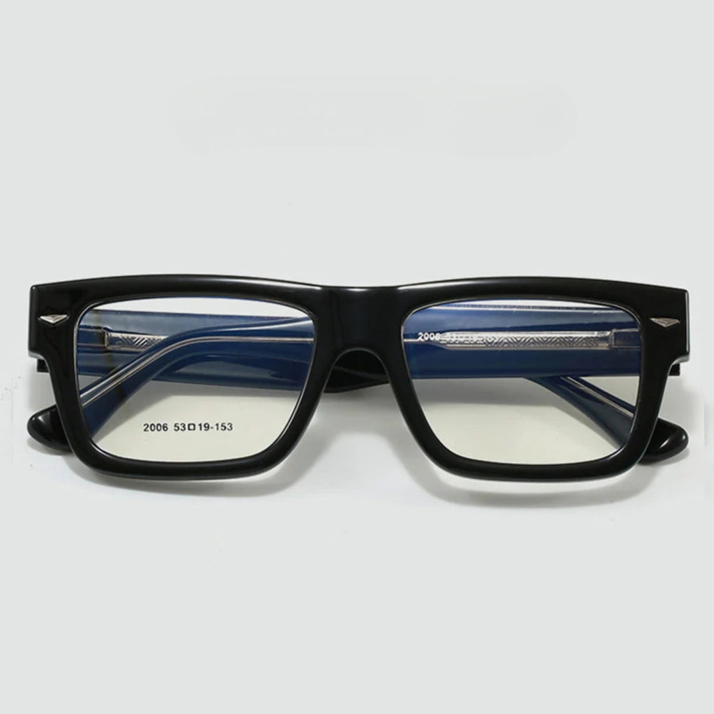 Ultra-Light Square Frame Sunglasses – Matte Black, Unisex Designer Style
