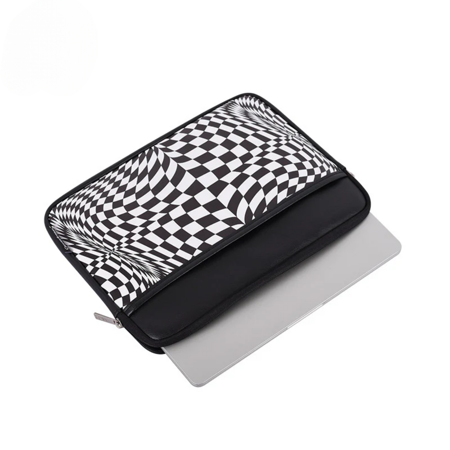 PU Leather MacBook Case – Shock-Resistant Sleeve with Optical Print (13"–16.2")