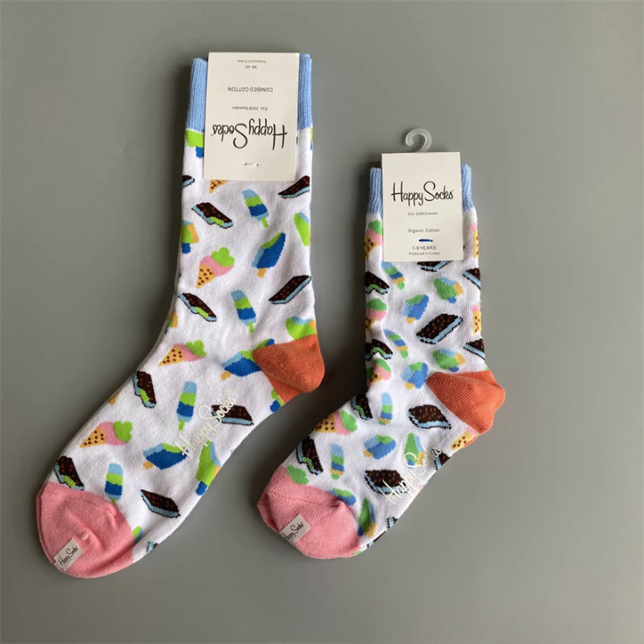 Adult Christmas Cotton Socks – Festive Mid-Tube Crew Socks for Men & Women