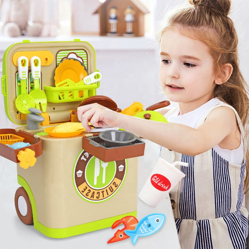 Kids Kitchen Set In Suitcase