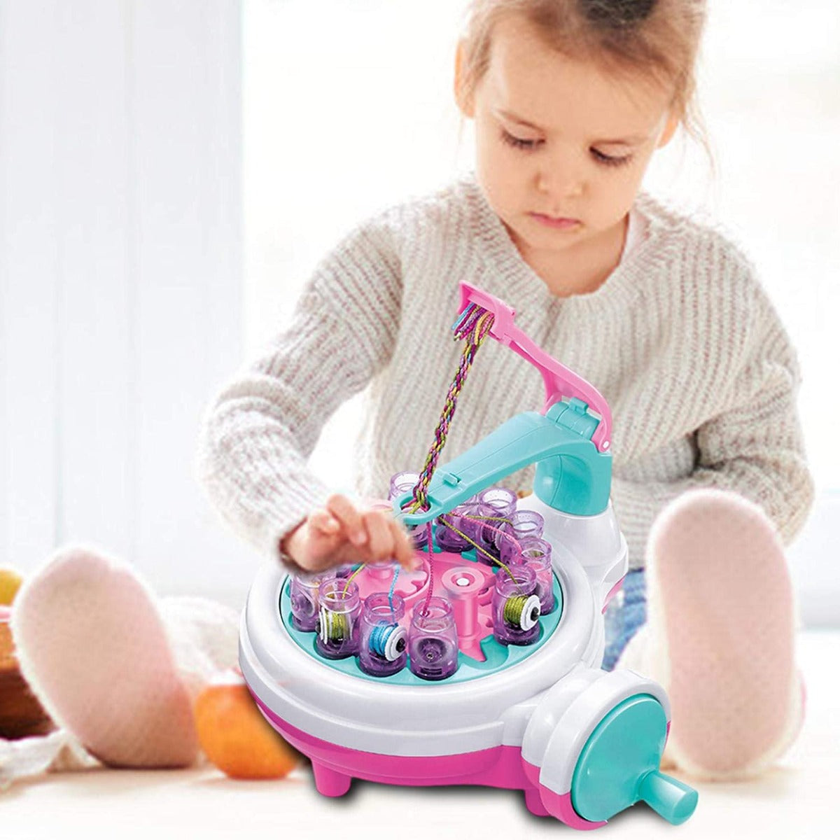 Girls creator 2 in 1 braiding set bracelet machine