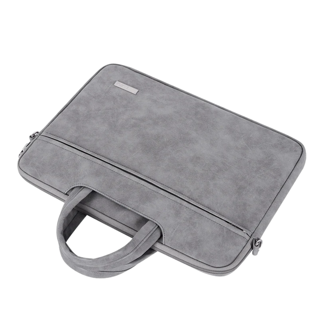 Waterproof PU Laptop Bag 13"–15" – Durable Briefcase with Front Pocket