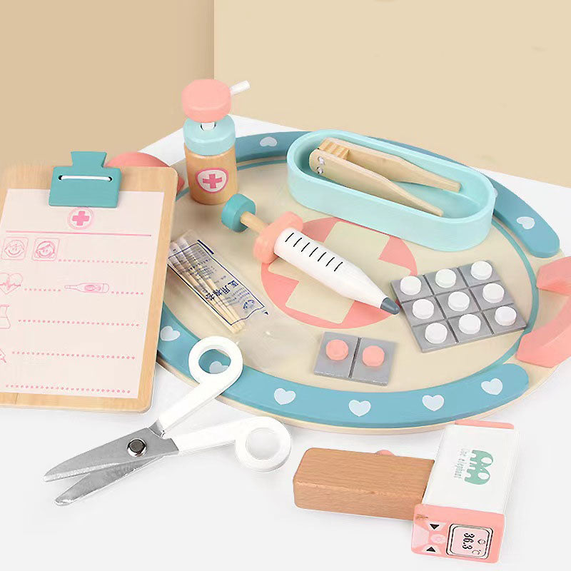 Doctor Wooden Pretend Toy Kit Set