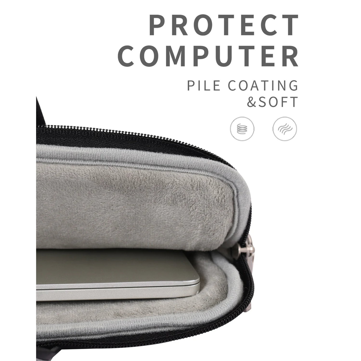 Colorblock Waterproof Laptop Bag – Fits 13" & 15" – Business Style with Front Pocket