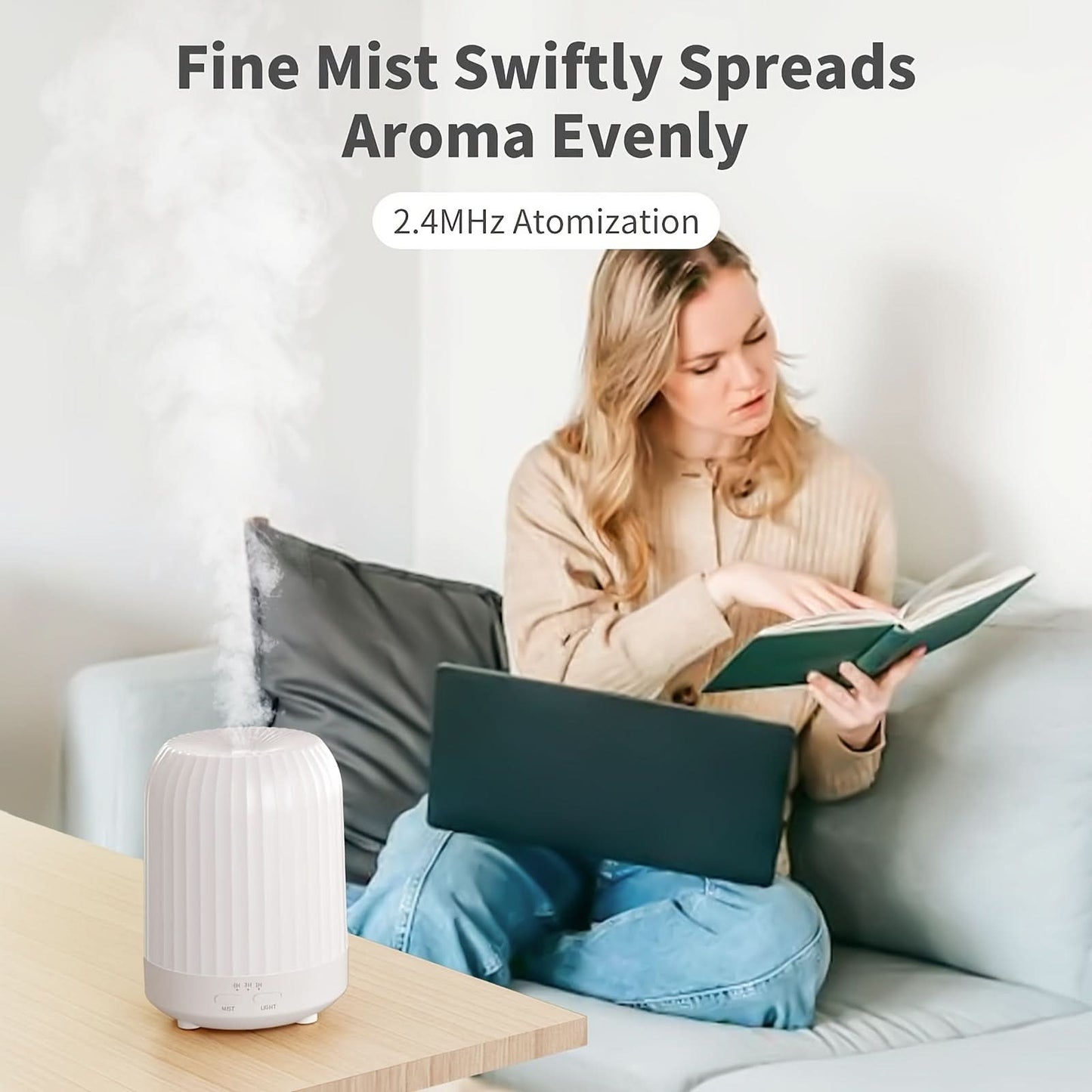 Ultrasonic Aroma Diffuser with LED Light