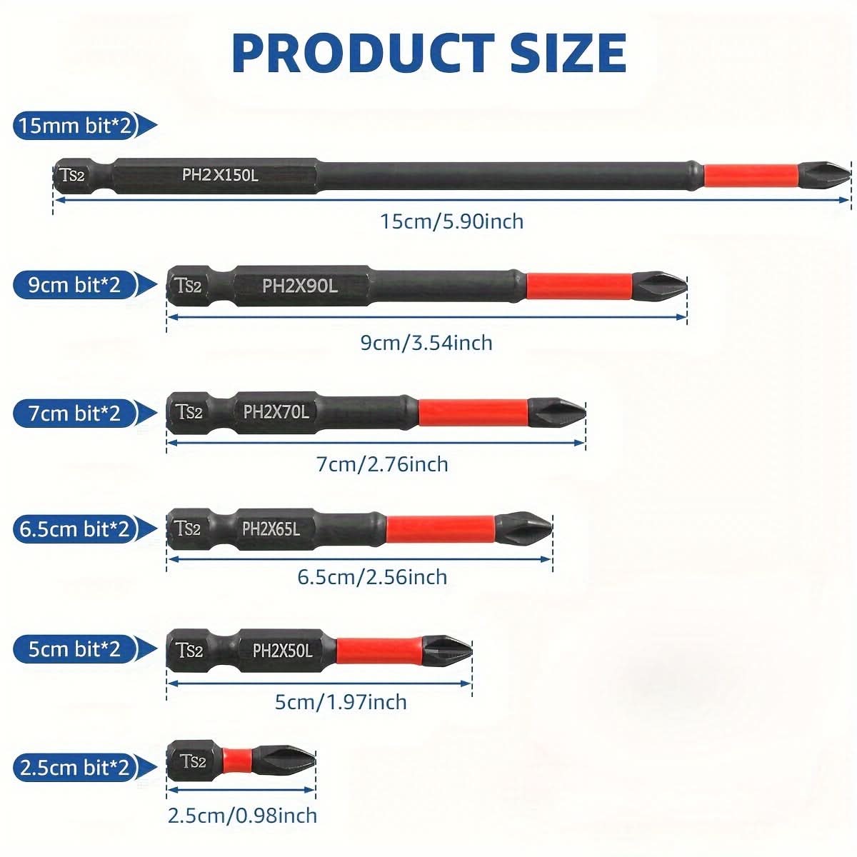 10-Piece Magnetic Drill Bit Set