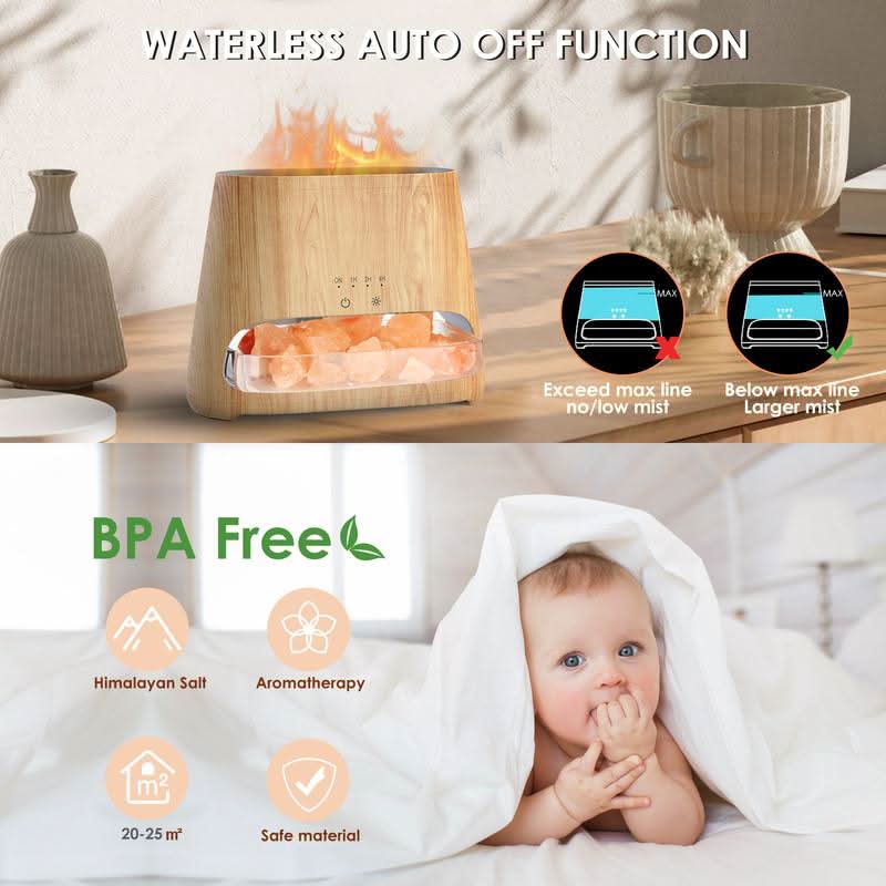 2-in-1 Air Purifier & Humidifier with Essential Oil Diffuser