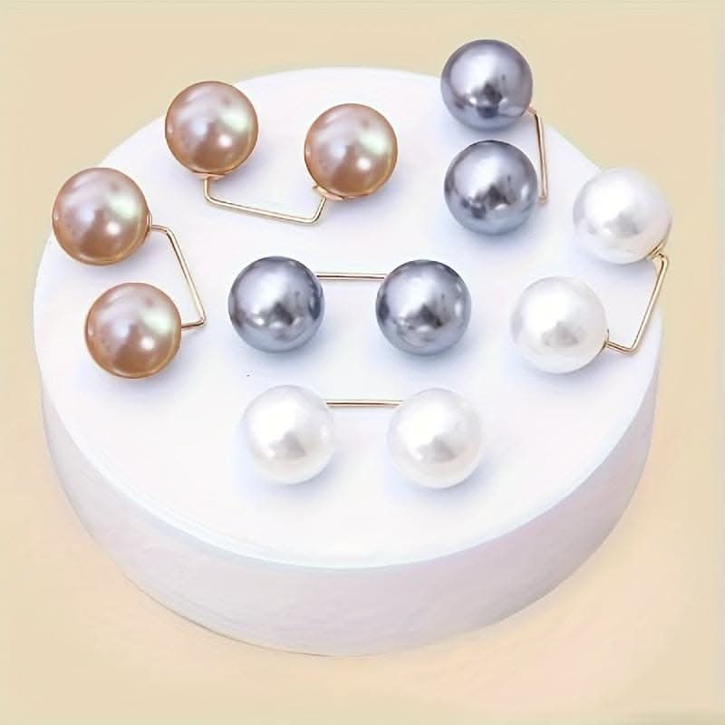 Pack of 3 Pearl Brooch Pins for Waist Cinching