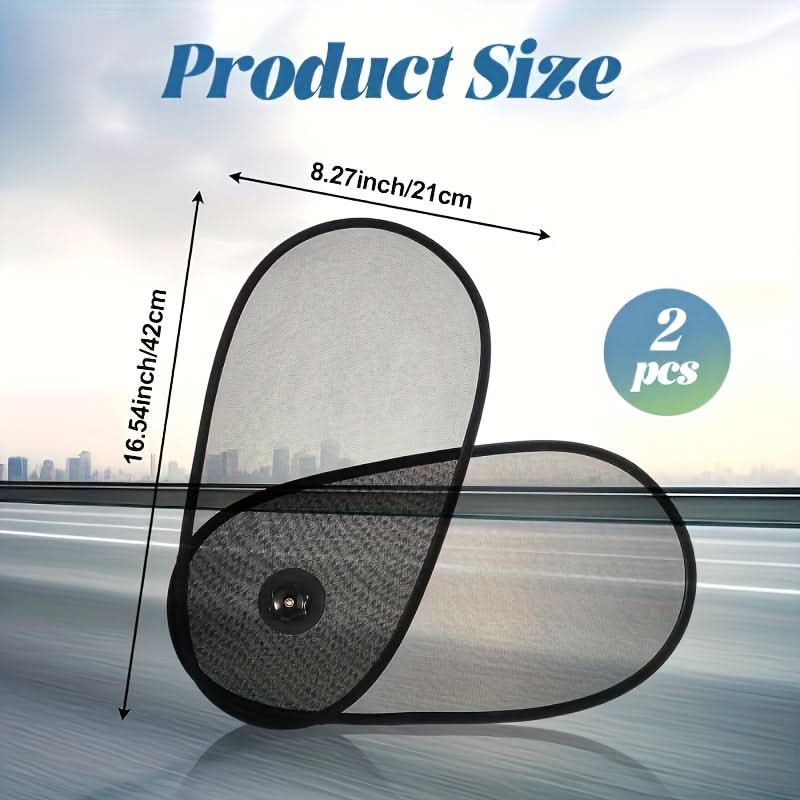 Rotatable Car Side Window Sunshade – 180° Adjustable UV & Heat Protection