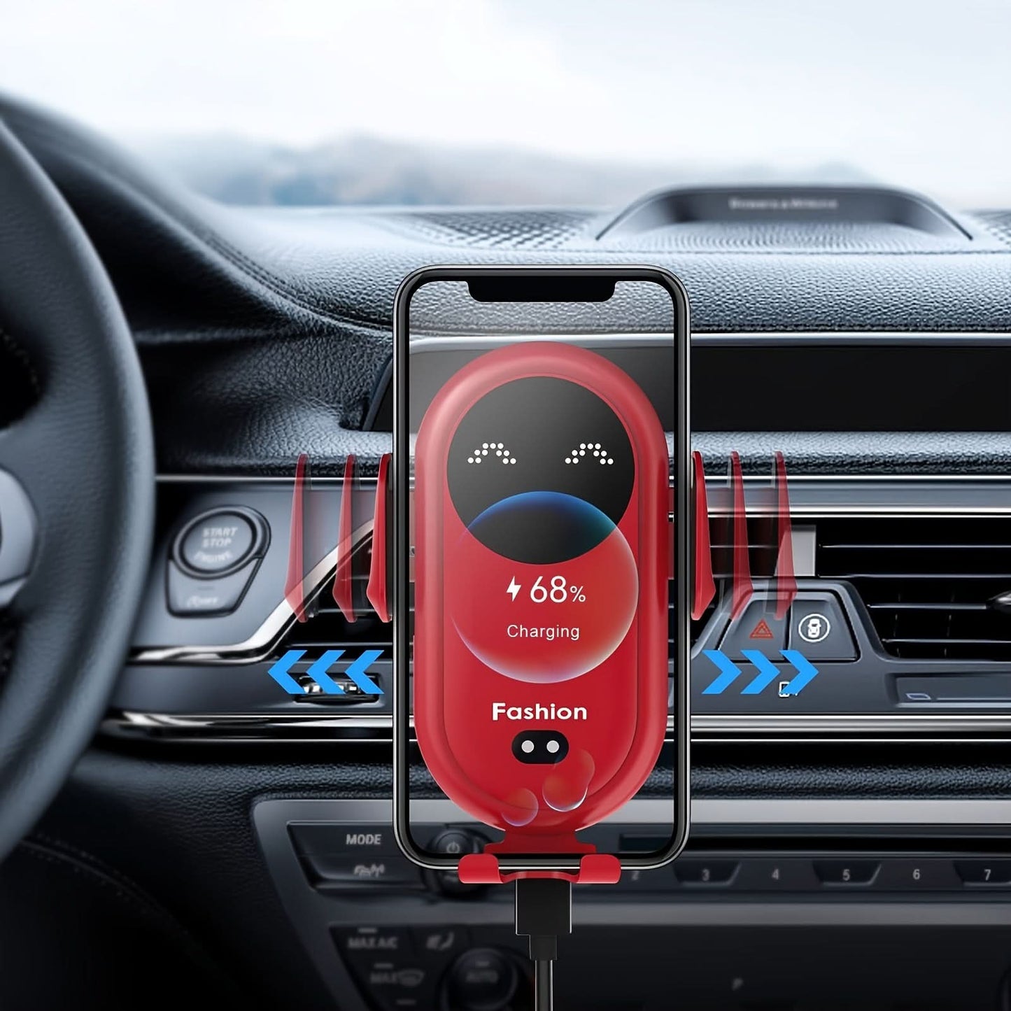 Smart Infrared Wireless Car Charger Mount