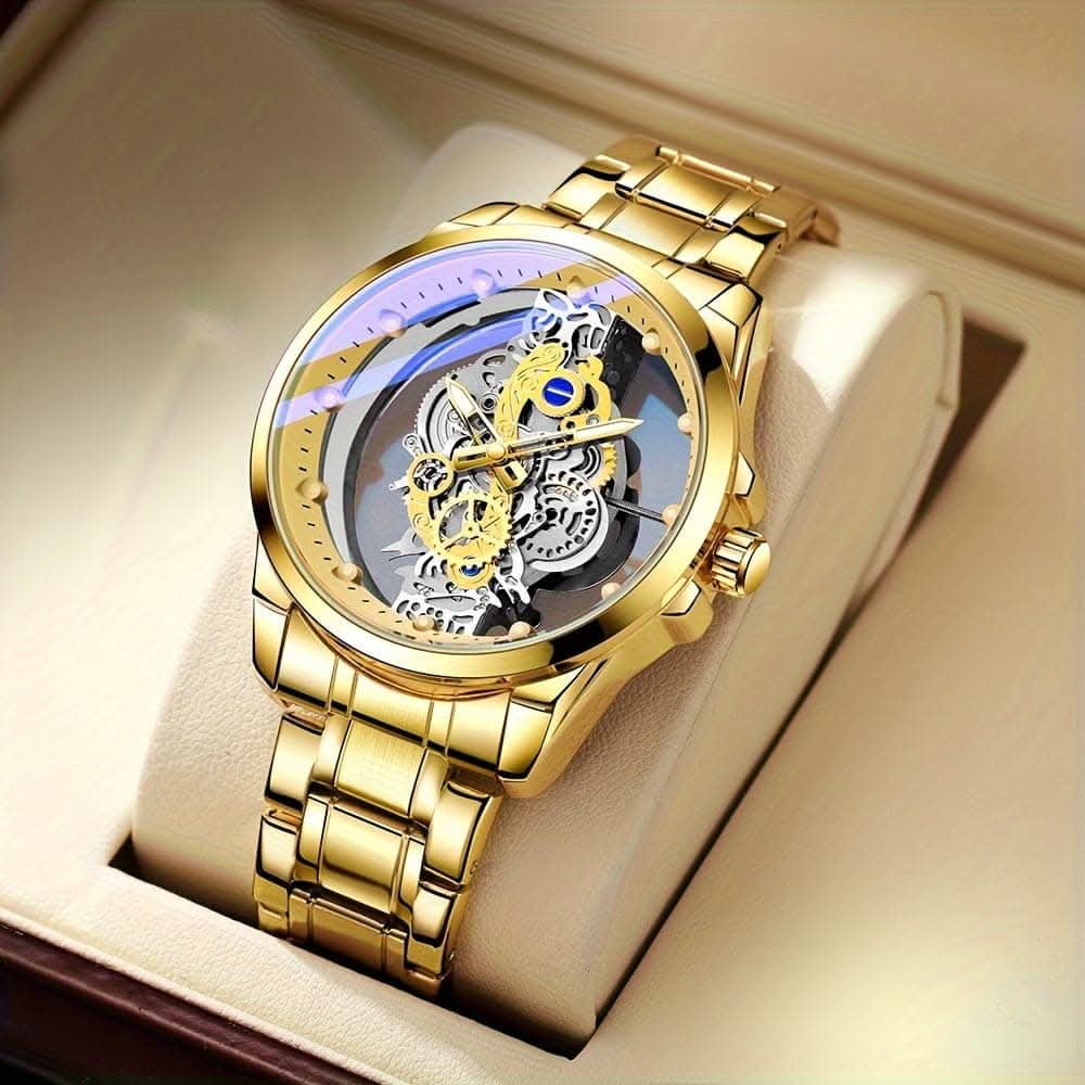 TPW Elegant Men's Quartz Watch – Durable Steel Strap