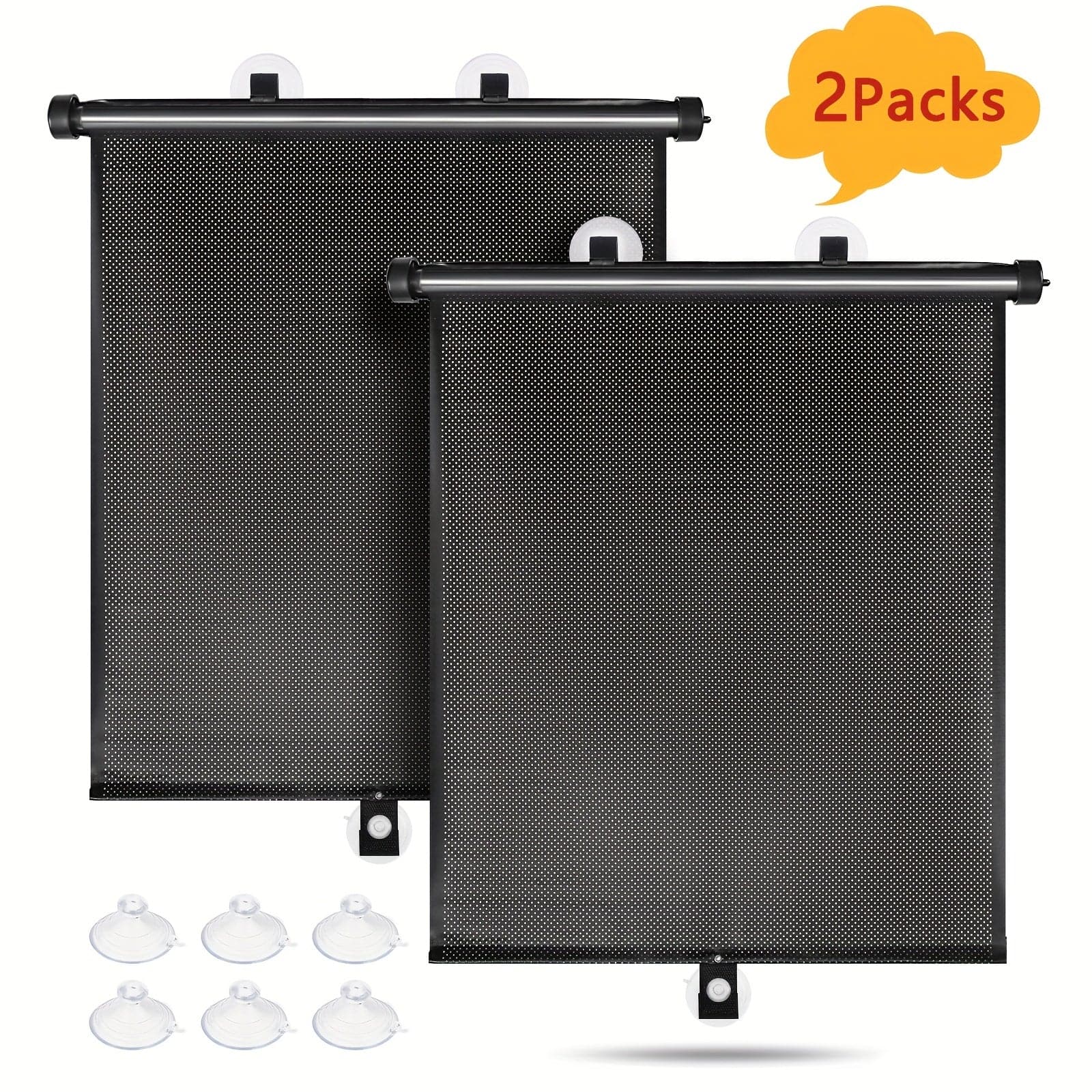 Car Sun Shades – Retractable PVC Roller Visors, UV & Heat Protection