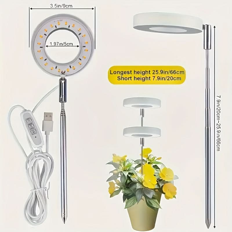 Adjustable LED Grow Light for Indoor Plants