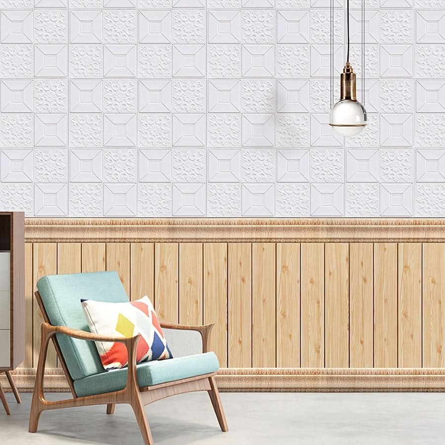 5pcs 3D Self-Adhesive Wall Border Stickers