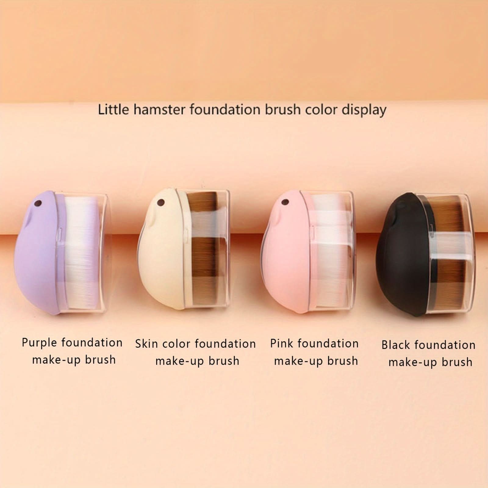 Cute Hamster Foundation Brush – Soft Makeup Brush for Face & Body Blending