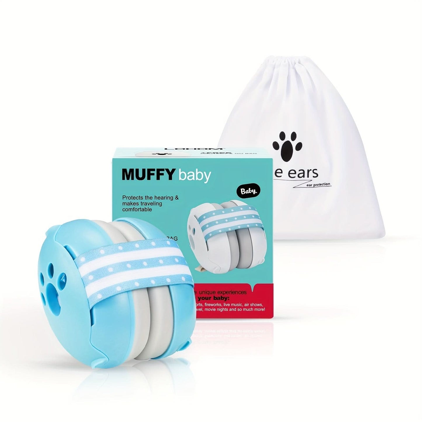 Baby Noise Cancelling Headphones – Hearing Protection Earmuffs for Infants & Toddlers