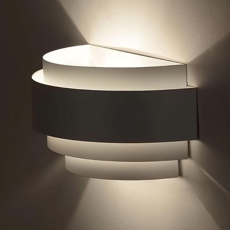 Modern Metal Half Moon Wall Sconce