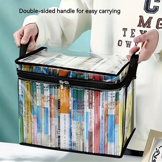 Clear Storage Bag for Students - Versatile Organizer for Books & Supplies