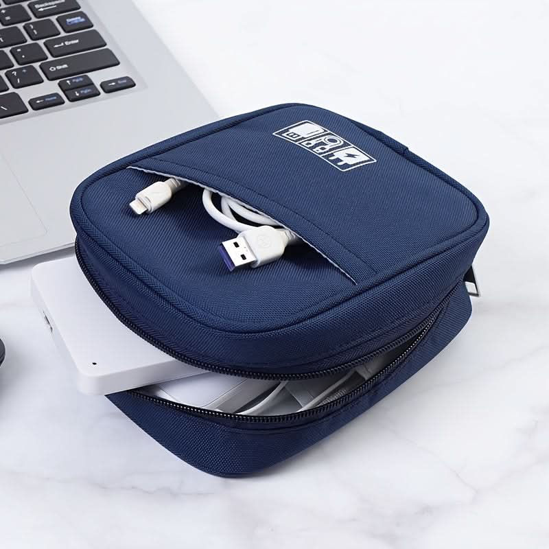 Waterproof Travel Cable Organizer Bag – Portable Storage for Earbuds, USB & Power Bank