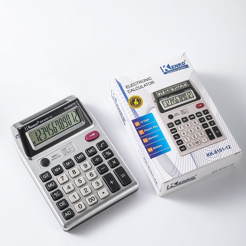 12-Digit Dual Display Desktop Calculator – LCD