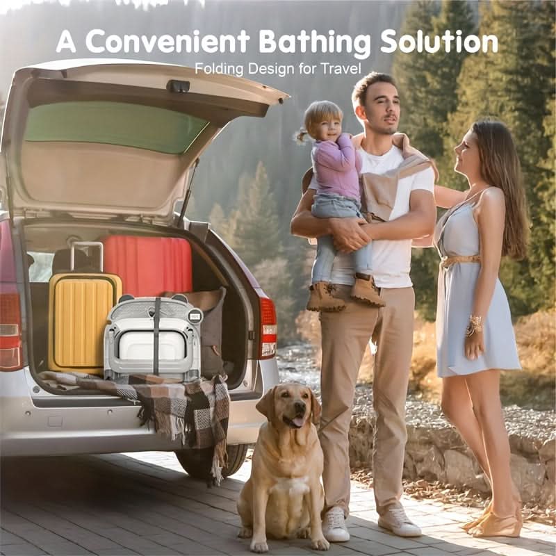 Premium Foldable Baby Bathtub Set with Temperature Gauge