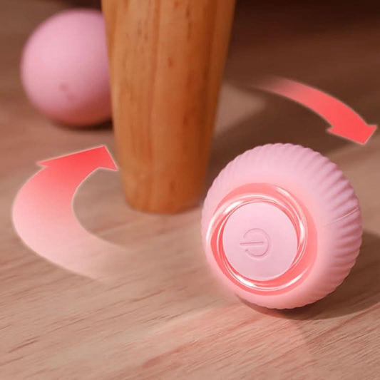 Smart Rolling Cat Toy – USB Rechargeable Electric Teasing Ball for All Breeds