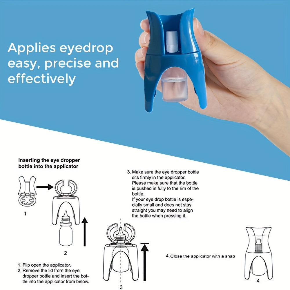 Portable Hypoallergenic Eye Drop Applicator – Reusable, Travel-Friendly Design for All Ages